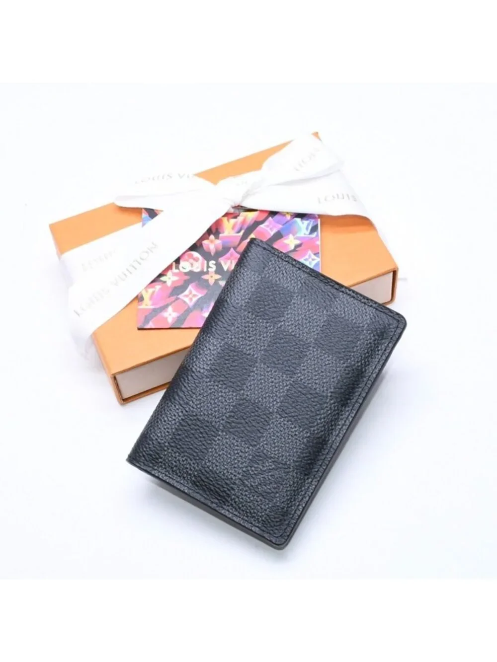 Louis Vuitton Pocket Organizer Card Case KT Damier Black